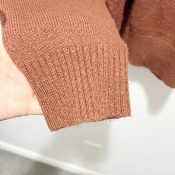 J. Crew Factory Supersoft Lambswool-Blend Crewneck Sweater Size XL Brown AA027 - Picture 9 of 13